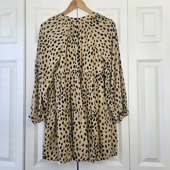 Vineyard Vines Wild Spotted Tiered Leopard Dress XS - Picture 6 of 7